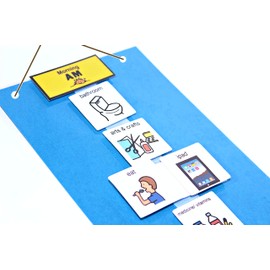 1-Strip Daily Visual Schedule Calendar Chart -Great Behavioral Tool for Structure at Home, School & in The Community.