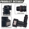 2PCS Fuel Line Connector,Elbow 90° Fuel Line Quick Connect 9.49-ID8