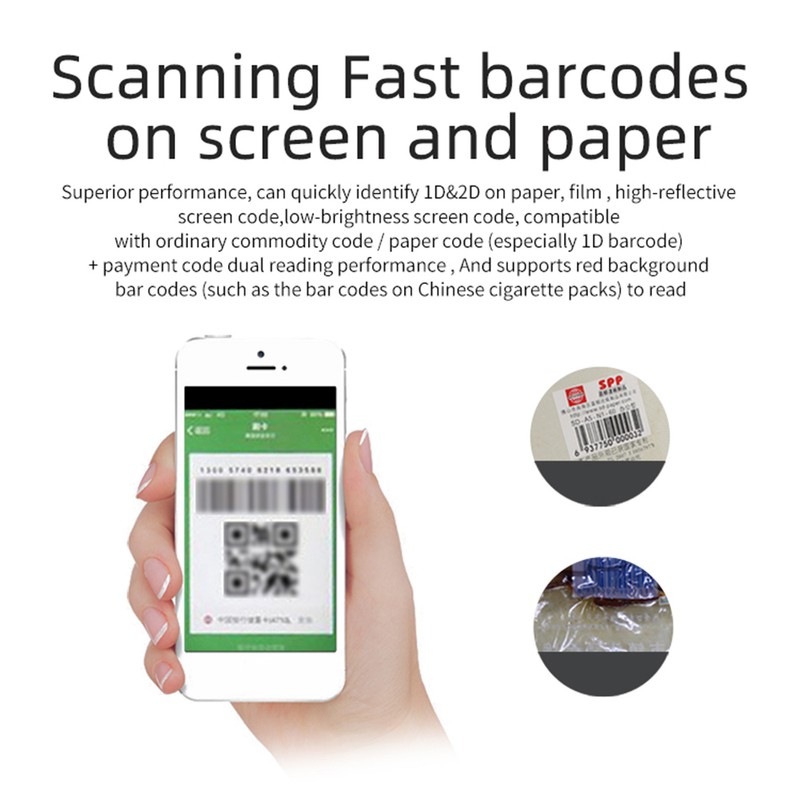 Embedded Barcode Scanner Self-Induction 1D 2D QR Bar Code Reader