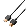 Meliconi 497014 2 m HDMI Ultrathin Cable - Black