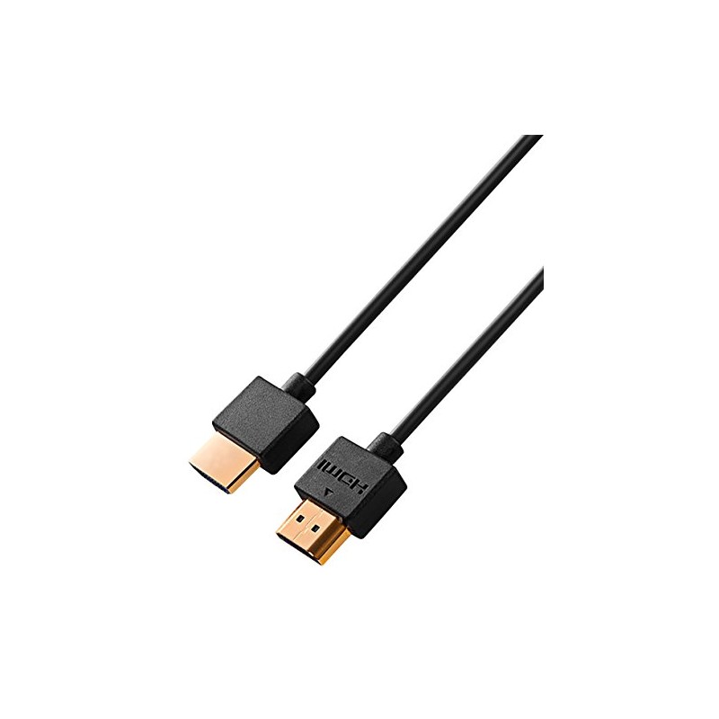 Meliconi 497014 2 m HDMI Ultrathin Cable - Black