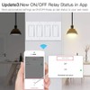 MoesGo WiFi Wall Push Button Smart Light Switch,Multi-Control, 2.4GHz WiFi