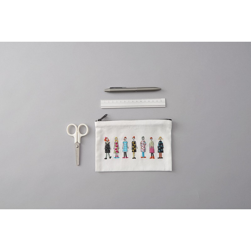 Cosmo LECIEN No. 542205 100 Naesan Embroidery Kit, Zip Pouch,