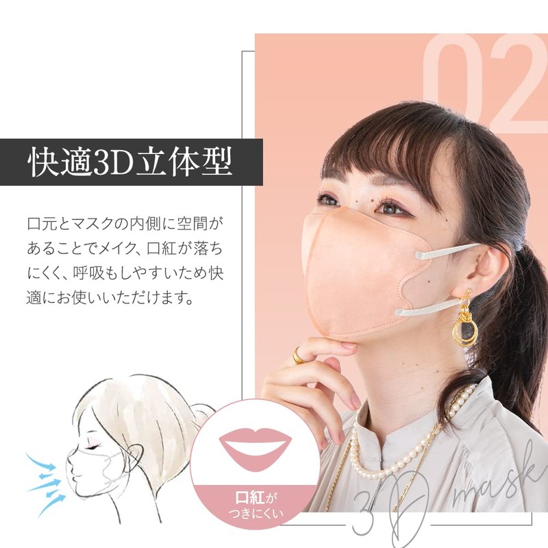 [グローバル・ジャパン] STYLE-ONニュアンスカラーフィットマスク30枚入 ベージュ