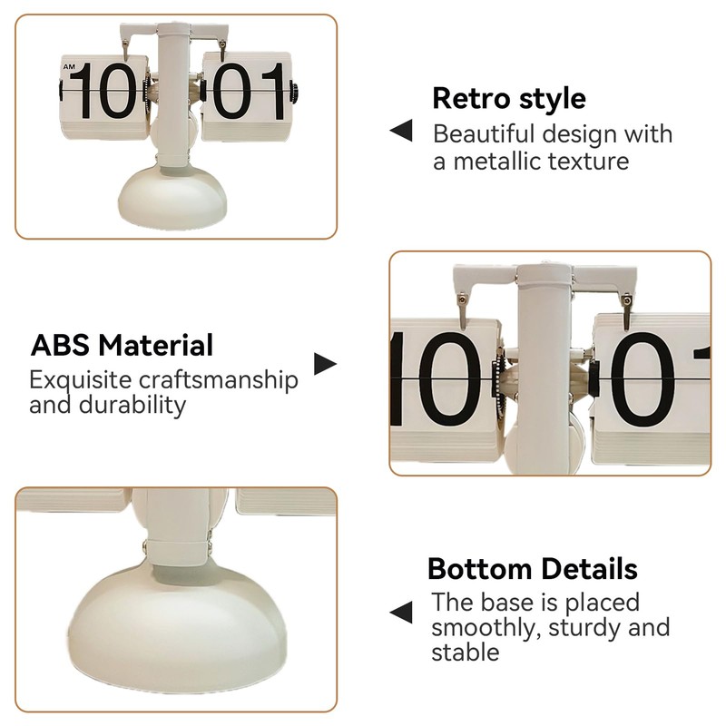 Flip Clock, Retro Digital Flip Down Clock Retro Vintage Design