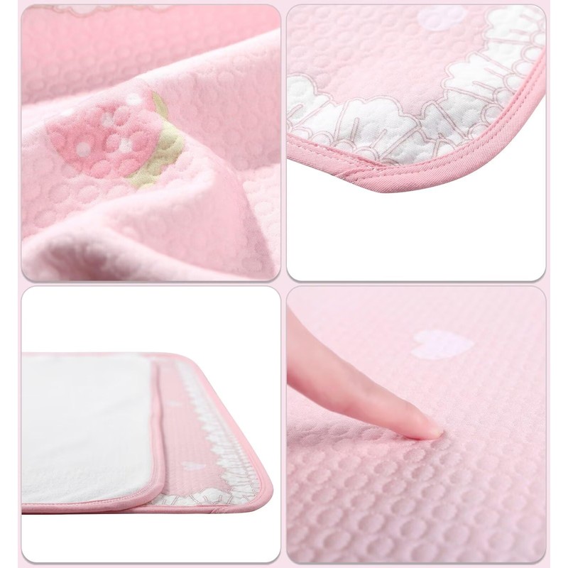 Landofgenie Waterproof Changing Mat 80 x 120 cm Washable Reusable