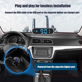 Car Hud Head up Display - MPH Heads up Display GPS Car Hud,Smart Gauge Speed Meter Monitoring Device, Speeding Alert, Travel Direction Function