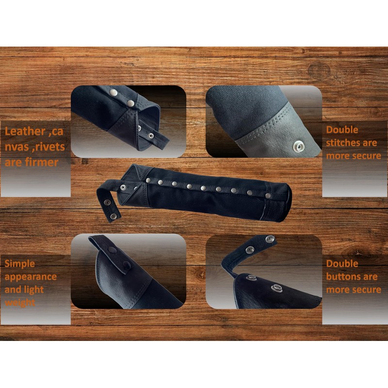 Canvas and Leather Welding Rod Bag,Canvas Rod Holder Welding Electrode
