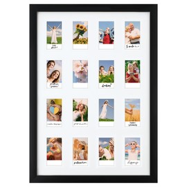 Feekoon 18.5x14 Instant Film Photo Frames, Mini Instant Photo Frames with 16 Openings Fit 2.1x3.4 In Photos, Collage Picture Frame for Wall Display