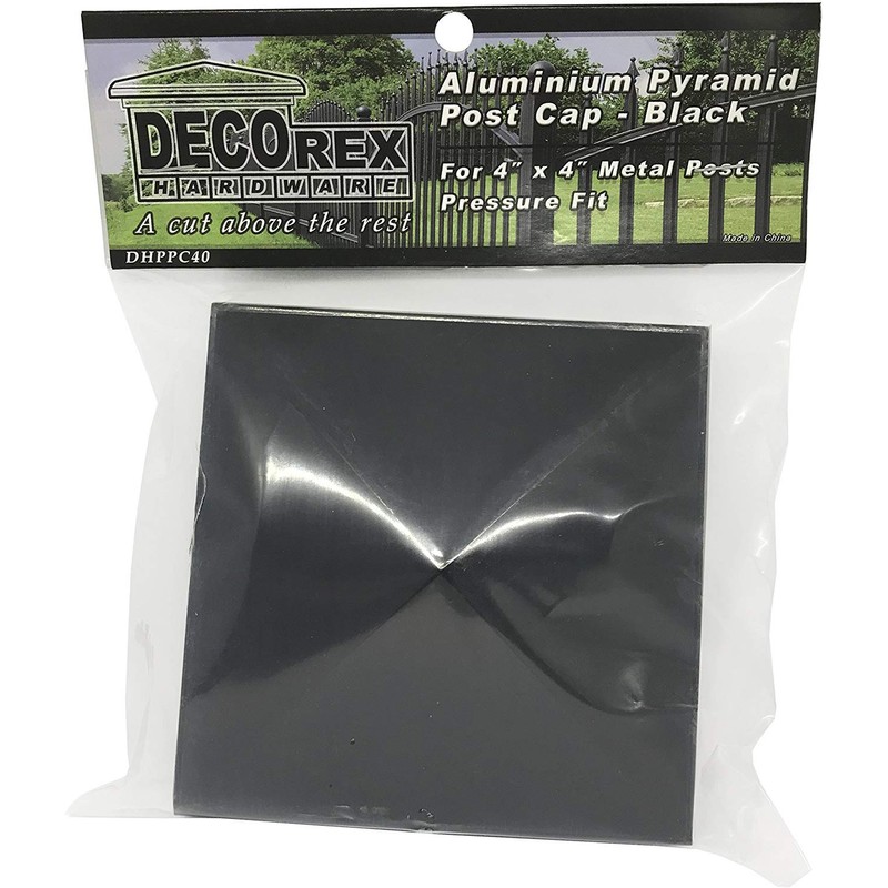 Decorex Hardware 4" x 4" Aluminum Pyramid Post Cap for