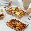 1.5-Quart Tempered Glass Oblong Baking Dishes, Set of 2