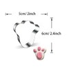 WDYJMALL Rabbit Bunny Paw Print Shape Cookie Cutter