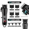 Professional Cordless Hair Clippers for Men, Beard Trimmer & Nose