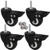 MySit 4pcs Stem Casters M8x25 with Brake Lock | 2