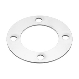PATIKIL 2" (53mm) ID Duct Connector Flange, Stainless Steel Flat Straight Pipe Exhaust Flange Duct Mounting Plate for Heating Cooling Ventilation HVAC