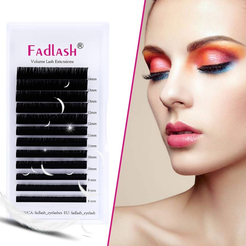Self-Fanning Volume Eyelashes, Easy Fan Lashes for Eyelash Extensions, 12