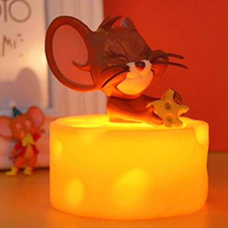 Night Lamp Desk Light LED Cheese Design Yellow Lighting 2W