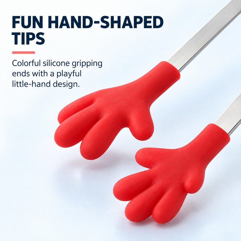 Mini Kitchen Tongs for Snacks and Food Serving – Stainless