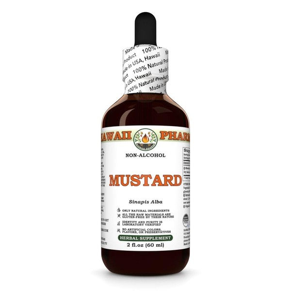 Mustard (Sinapis Alba) Dry Seed Glycerite, Made in Hawaii, Organic