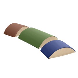 ECR4Kids SoftZone Colorful Log Climber Set, Balance Builders, Earthtone, 3-Piece