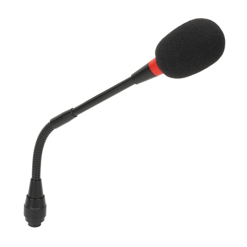9.8in Professional Gooseneck Microphone Flexible Desktop Gooseneck Condenser Microphone for