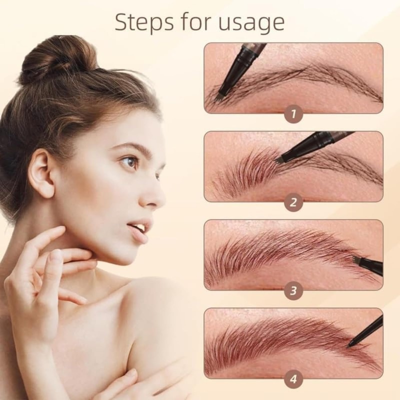 Lápiz Para Cejas Lápiz de Cejas Mágico 2 en 1