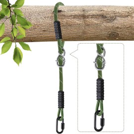 Heavy Duty Tree Swing Ropes Adjustable Extendable, Hammock Tree Swings Hanging Straps, for Outdoor Swings Hammock Playground Set Accessories，3.91ft(47") 1 Pcs Green