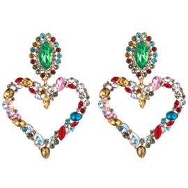 Heart Earrings for Women Valentines Earrings Red Heart Dangle Earrings Pink Heart Shaped Earrings Sweet Love Heart Earrings Valentines Day Gifts for Her