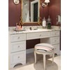 SORWDUERM 2 Pack Brushed Gold Cabinet Knobs Brass Kitchen Solid