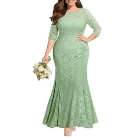 Formal Dress Women Wedding Guest Plus Size Sage Green Mother of Bride Groom Bridesmaid Lace Long Mermaid Prom Gowns 2025