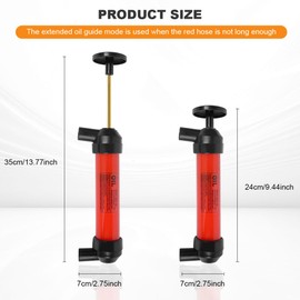 HEVLE Multi-Use Siphon Pump Fluid Transfer Pump, Siphon Fuel Transfer Pump Kit, Universal Car Accessories Fluid Extractor Siphon Transfer Pump for Gasoline Liquid Oil Air and Other Fluids