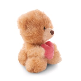 NICI 61559 Cuddly Toy Bear with Heart 18 cm Light Brown Soft Plush Toy Cute Plush Toy for Cuddling and Playing, for Children and Adults, Great Gift Idea