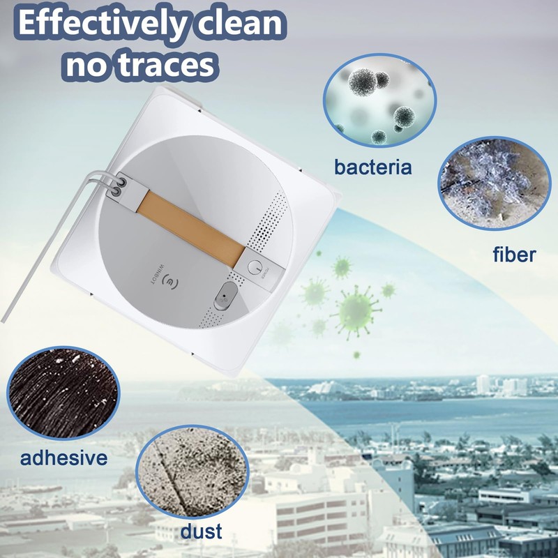Pack of 8 Replacement Wipes for Ecovacs Winbot W1 Pro