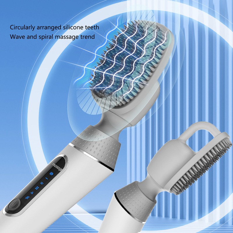 Electric Bath Brush Back Scrubber Exfoliating Cleaning Multi Functional Electronic