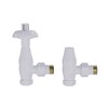 NRG Traditional Antique Angled Central Heating Radiator Valve 15mm Thermostatic