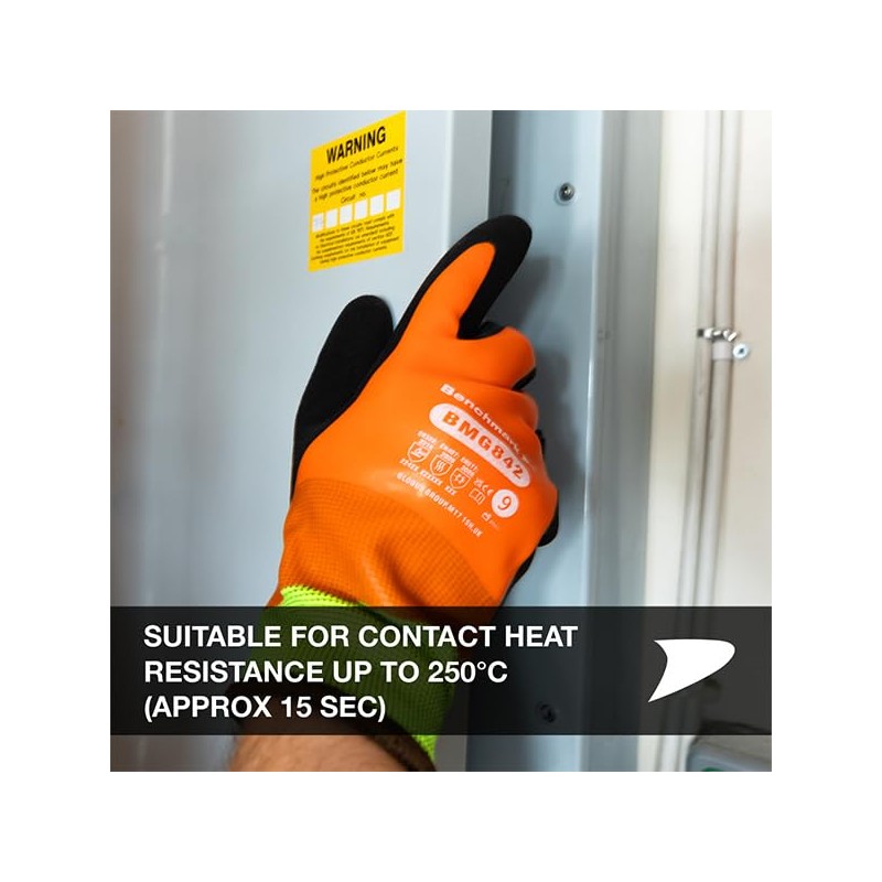 Benchmark 1 Pair Safety Thermal Work Gloves – Lightweight Nylon