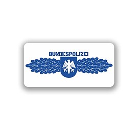 #A3735 BUNDESPOLIZEI Badge Type 2 Sticker BPOL Federal Republic 10 x 5 cm