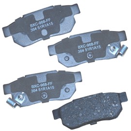 Bendix Premium SBC364 Ceramic Rear Brake Pads for Acura Integra 1989-1986, Honda Accord 1989, Prelude 1987-1985