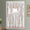 GOHD 3pcs Farmhouse Kitchen Cafe Curtain Set Air Brushed by