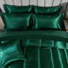 Bedding_Dreamer Satin Comforter Set with Sheet Set Queen Silk Like