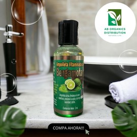 Ampolleta Bergamota Organico Reforzado con Keratina , Aceite de Romero y Colageno Haircare Hydrate