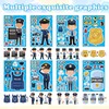 Qpout 24 Sheets Police Stickers and 10 Sheets Police Tattoo