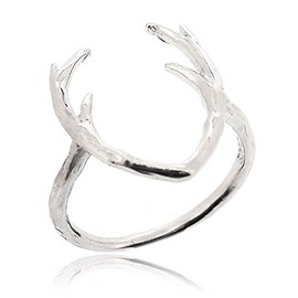 Sovats Cute Deer Ring For Women 925 Sterling Silver Rhodium Plated - Simple, Stylish &Trendy Nickel Free Ring, Size 5