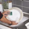 MATANA 20 White Plastic Plates with Gold Rim for Weddings,