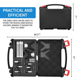 14Pcs Airless Paint Sprayer Tips, Tip Guard, Airless Spray Gun Filter and Tips Storage Box(109,211,315,415,517,623)