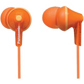 Panasonic RP-HJE125E Wired Earphones - Wired, Orange (RP-HJE125-D)