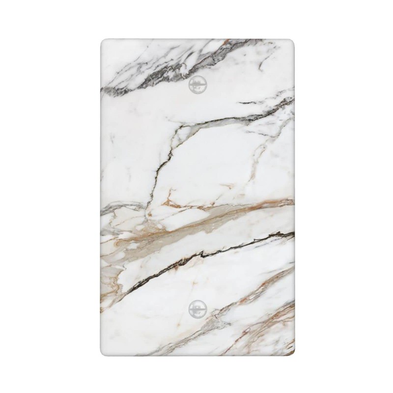 Marble Wall Plate Single Blank 1 Gang Decorative Light Switch