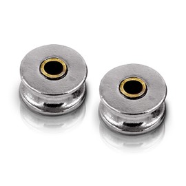 PROTECH Set of 2 Rope Pulleys 25 mm Wire Rope Roll Steel Cable Block Cable Pulley Stainless Steel Pulley