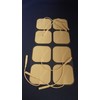8 Replacement Electrtode Pads for Massagers / Tens Units 2x2Inch