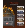 VEVOR 20 Inch Electric Fireplace Log Heater, Fireplace Insert with